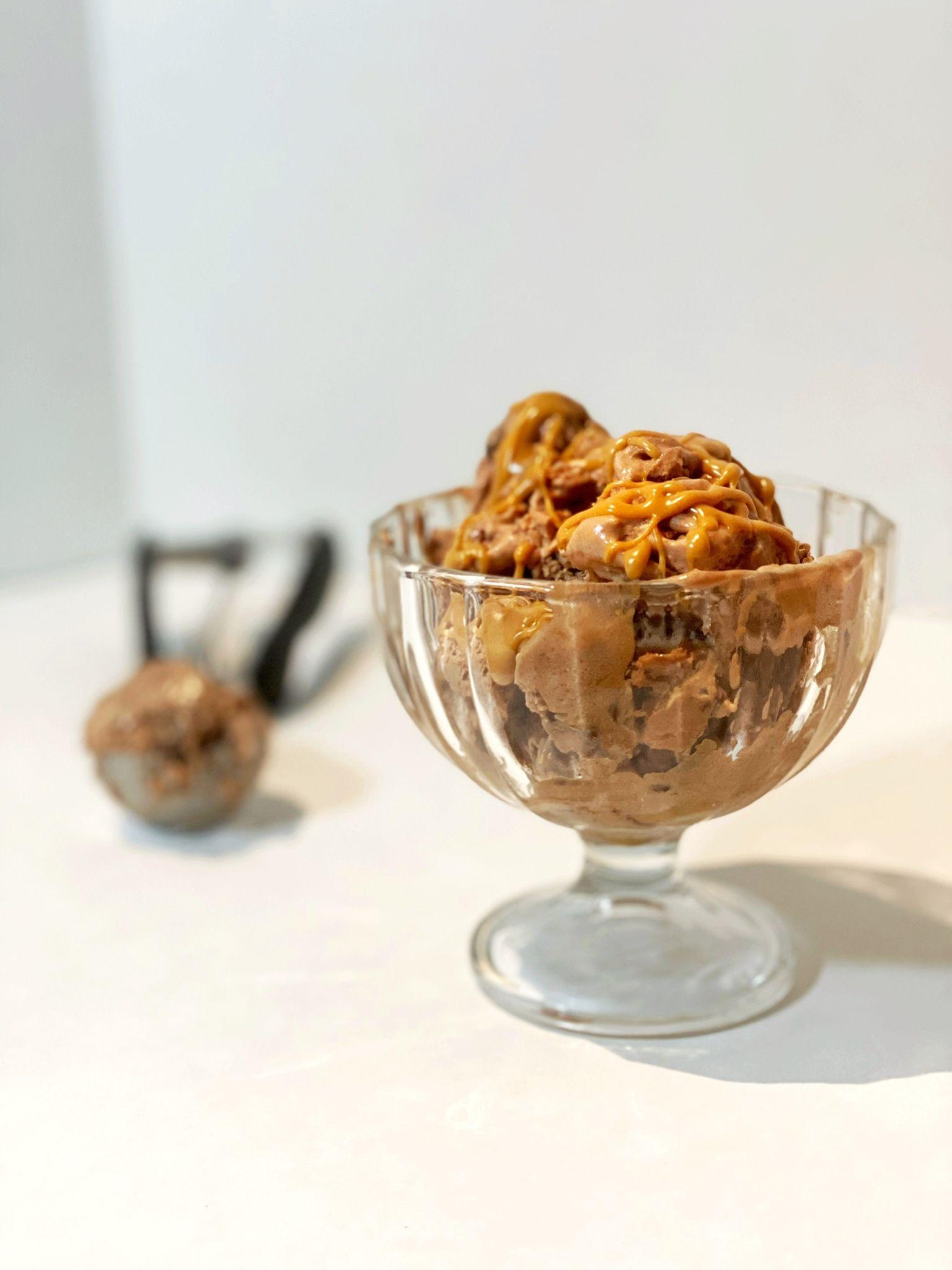Peanut Butter Dark Chocolate Gelato